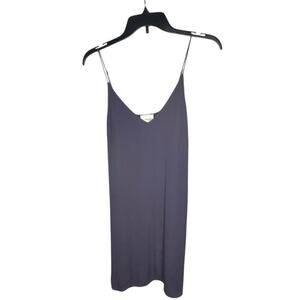 Wilfred Free Vivienne Cami Ashy Dark Purple Quiet Luxury Tank Dress Size XS